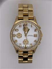 Women's Marc Jacobs Yellow Gold Tone Crystal Watch MBM3073